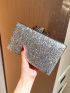 Mini Rhinestone Decor Box Bag