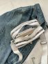 Mini Clear Crossbody Bag Adjustable-strap Square Bag With Purse