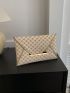 Geometric Pattern Metal Decor Envelope Bag