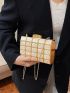 Mini Geometric Pattern Chain Box Bag