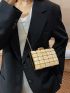 Mini Geometric Pattern Chain Box Bag