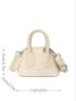 Mini Dome Bag Litchi Embossed PU
