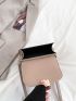Two Tone Square Bag Mini Flap For Daily