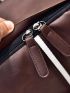 Colorblock Functional Backpack Zipper Classic Backpack