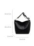 Minimalist Shoulder Bag Black Hobo Bag