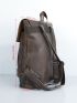 Two Tone Satchel Backpack Flap Fashion Backpack