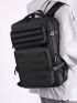 Minimalist Travel Backpack Buckle Decor