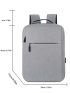 Men Minimalist Functional Backpack Zip Front Laptop Backpack