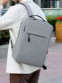 Men Minimalist Functional Backpack Zip Front Laptop Backpack