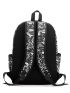 Medium Classic Backpack Graphic Pattern Preppy