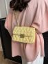 Mini Quilted Shoulder Bag Flap Square Bag