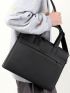 Large Classic Briefcase Letter Decor Minimalist