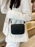 Mini Graphic Crossbody Flap Square Bag