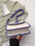 Mini Colorblock Shoulder Bag Flap Square Bag
