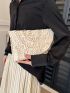 Minimalist Flap Straw Bag