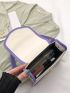 Mini Colorblock Shoulder Bag Flap Square Bag