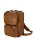 Genuine Leather Men Backpack School Camping Bag For Teenager Large Travel Backpack For 15.6 Inches Laptop
