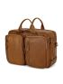Genuine Leather Men Backpack School Camping Bag For Teenager Large Travel Backpack For 15.6 Inches Laptop