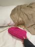 Neon Pink Straw Bag Chain