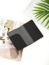 Metallic Letter Graphic Passport Case
