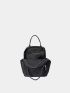 Letter Patch Decor Functional Backpack