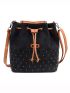 New Vintage Bucket Crossbody Bag For Women PU Shoulder Bag Handbag