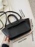 Minimalist Tote Bag Double Handle Flap Top Handle Bag