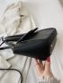 Minimalist Tote Bag Double Handle Flap Top Handle Bag
