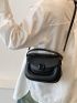 Minimalist Satchel Flap Saddle Bag