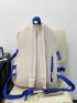 Colorblock Functional Backpack Letter Patch Decor Classic Backpack