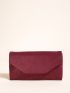 White Envelope Bag Minimalist Evening Bag For Party, Perfect Bride Purse For Wedding, Prom & Party Events
