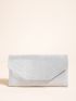 Silver Envelope Bag Chain Strap Evening Bag For Party