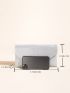 Silver Envelope Bag Chain Strap Evening Bag For Party