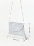 Small Envelope Bag Rhinestone Decor