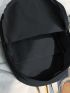 Men Letter Graphic Large Capacity Backpack