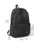 Men Letter Patch Decor Laptop Backpack