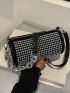 Mini Studded Decor Bucket Bag Chain Strap