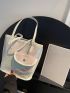 Sequin Decor Square Bag With Small Wallet For Party Club