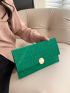 Crocodile Embossed Envelope Bag Metal Decor For Party