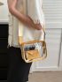 Small Envelope Bag Clear Casual Yellow For Daily Trip Outdoor