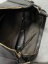 Artificial Leather Tote Bag, Fashion Zipper Crossbody Bag With Removable-strap Large Capacity Stitch Detail Bucket Bag