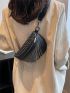 Small Fanny Pack Studded & Fringe Decor