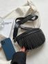 Small Fanny Pack Studded & Fringe Decor