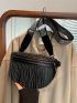 Small Fanny Pack Studded & Fringe Decor