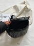 Small Fanny Pack Studded & Fringe Decor