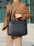 Oversized Classic Briefcase Minimalist