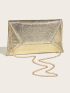 Metallic Envelope Bag Flap Funky