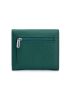 Genuine Leather Green Flap Small Wallet for Women