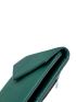 Genuine Leather Green Flap Small Wallet for Women