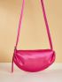 Satin Design Hot Pink Evening Bag for Party